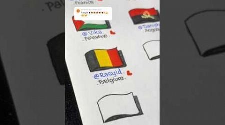 Thank you for comment | Simple draw Belgium Flag #art #name #flag #viralvideo #drawing #belgium