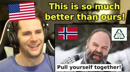 American Reacts to Norwegian Commercials