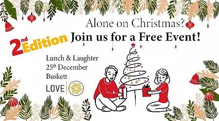 A free Christmas Day Lunch for those who would be alone