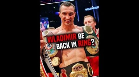 Will Wladimir be back in the ring? #mma #trending #boxing #ottowallin #wladimirklitschko #shorts