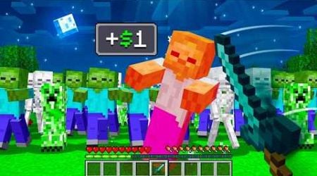 Minecraft but 1 Kill = $1