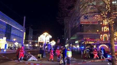 Multiple casualties reported after car crashes into German Christmas market