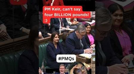 PM struggles with BIG number!