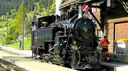 OVERHAULED IN 18,000 HRS OF WORK - Famous Swiss Steam Loco HG 3/4 No.4 Dampfbahn Furka Bergstrecke