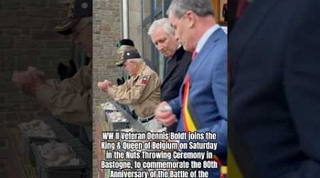 Dennis joins the King &amp; Queen of Belgium on Saturday in the Nuts Throwing Ceremony in Bastogne. #ww2