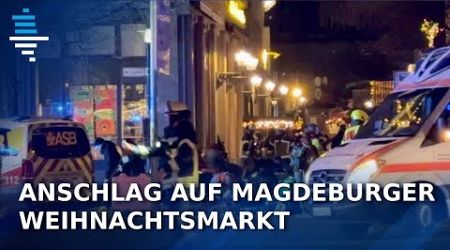 Aufnahmen zeigen Anschlag auf dem Weihnachtsmarkt in Magdeburg