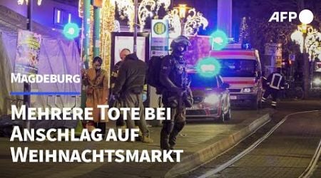 Mehrere Tote und dutzende Verletzte bei Anschlag auf Magdeburger Weihnachtsmarkt | AFP