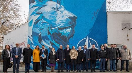 Mural unveiled in Bulgaria's Plovdiv dedicated to 20 years of Bulgaria's NATO membership