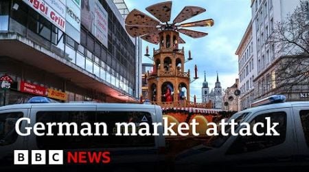 Car hits crowds at German Christmas market, leaving two dead and 68 injured | BBC News