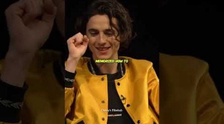 Timothy Chalamet&#39;s first roles as an actor