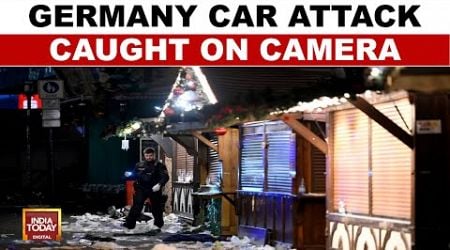 Germany Car Attack: Car Hits Crowd At Magdeburg Christmas Market | Car Attack Caught On Camera