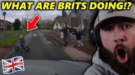 AMERICAN Reacts to the UK&#39;s WORST Drivers! *Crashes and Close Calls*