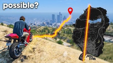 Can You Cross The Map In A Straight Line With A Bike In GTA 5?