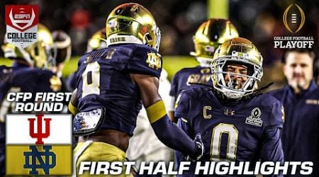 CFP First Round HALFTIME HIGHLIGHTS: Indiana Hoosiers vs. Notre Dame Fighting Irish | ESPN CFB