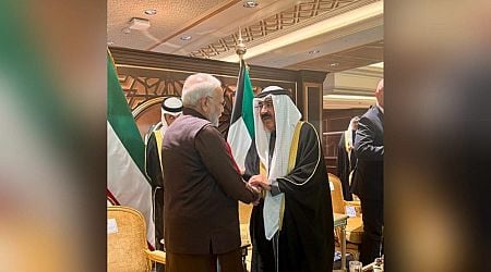 PM Modi Attends Arabian Gulf Cup Opening Ceremony, Meets Kuwait Emir