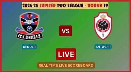 Dender Vs Antwerp LIVE Score UPDATE Jupiler Pro League Round 19 Soccer Football Match Dec 21 2024