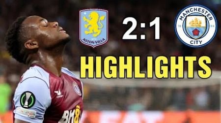 Aston Villa vs Manchester City 2-1 Highlights &amp; All Goals (Premier League) Man City Aston Villa