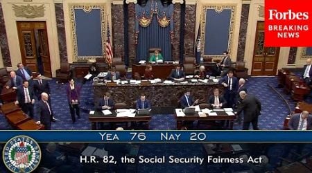 BREAKING NEWS: Senate Passes The Social Security Fairness Act