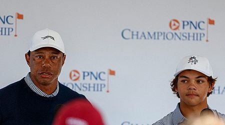 Tiger Woods And Son Charlie Share Halfway Lead In Family Event