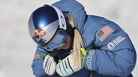 Lindsey Vonn races into 14th in a super-G to mark her return to World Cup skiing at age 40