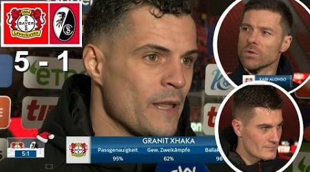 Granit Xhaka Xabi Alonso Schick Interview Nach Dem Spiel Leverkusen 5 vs 1 Freiburg 21/12/2024