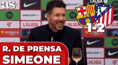 SIMEONE, RUEDA DE PRENSA completa hoy tras la VICTORIA en MONTJUIC | FC BARCELONA 1 - ATLETI 2