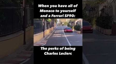 Leclerc sending his SF90 through the streets of Monaco #f1 #f12024