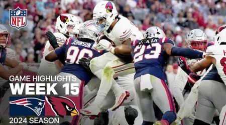 New England Patriots vs. Arizona Cardinals | 2024 Week 15 Game Highlights