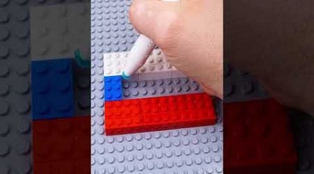 Lego Flag Slovakia by stop motion #lego #asmr #flag #stopmotion #games #art #animation