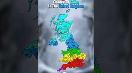 Chance of Snow in The United Kingdom #map #mapper #europe