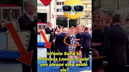 Infanta Sofia to Princess Leonor: Could you please step aside sis?