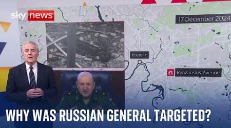 Professor Michael Clarke explains why Russian General Igor Kirillov was killed | Ukraine war