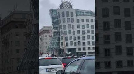 Frank Gherry Dancing House Buidling In Prague Czech