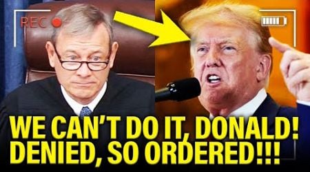 Supreme Court STUNS Trump with LAST MINUTE REJECTION