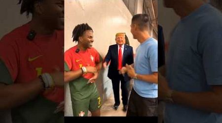 Donald trump want to join the crew #ronaldo #ishowspeed #football #ai #donaldtrump #memes #fake