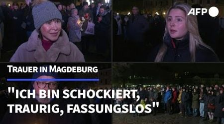 &quot;Fassungslos&quot;: Magdeburger trauern um die Opfer des Anschlags | AFP