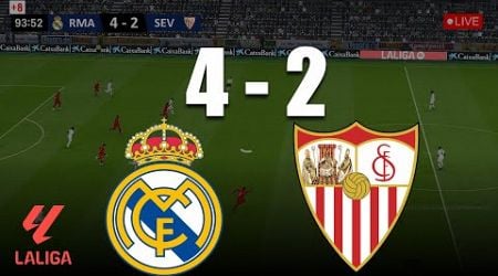 Real Madrid 4 - 2 Sevilla | LaLiga 2024/25 | Objetivos y aspectos destacados