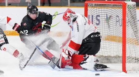 Highlights from Canada vs. Switzerland in the 2025 IIHF World Junior Championship pre-tournament