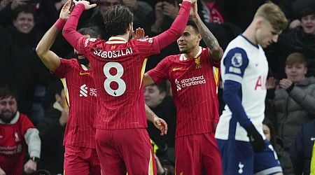 Liverpool rout Spurs 6-3 to take 4-point lead into Christmas in Premier League; Man United humbled