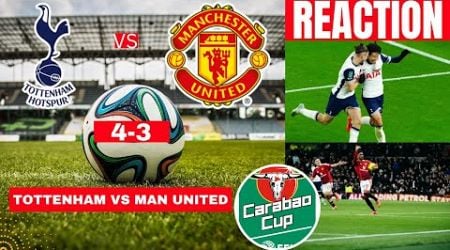 Tottenham vs Manchester United 4-3 Live Stream Carabao Cup EFL Football Match Score Highlights Spurs