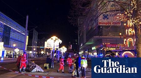 Two killed and scores injured in Germany as car ploughs into crowd at Christmas market