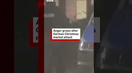 Anger grows after German Christmas market attack. #Magdeburg #Germany #BBCNews