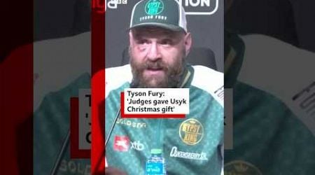 Tyson Fury: &#39;Judges gave Usyk Christmas gift&#39;. #TysonFury #OleksandrUsyk #Boxing #BBCNews