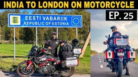 [S.2 Ep.25] This is how I Entered Estonia, country no. 30 on my Motorcycle | India to London Ride