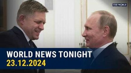 Slovakian PM Fico begs Putin for help in Moscow as desperation grows | World News Tonight