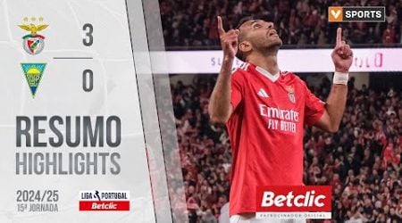 Resumo: Benfica 3-0 Estoril (Liga 24/25 #15)