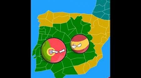 Portugal domina a ESPANHA! #shorts #countryballs