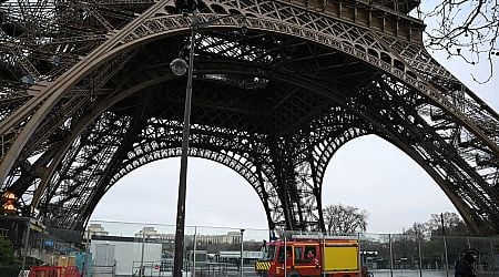 Tourists evacuated from Eiffel Tower as fire breaks out at famous tourist attraction in Paris