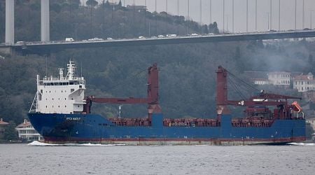 Russian cargo ship sinks in Mediterranean after explosion, Russian Foreign Ministry says