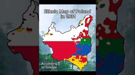 Ethnic Map Of Poland in 1931 #mapping #geography #mapper #europe #map #history #polska #poland